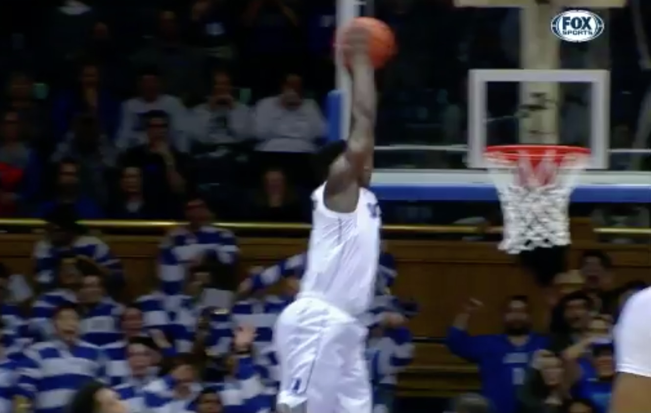 Zion Williamson dunk