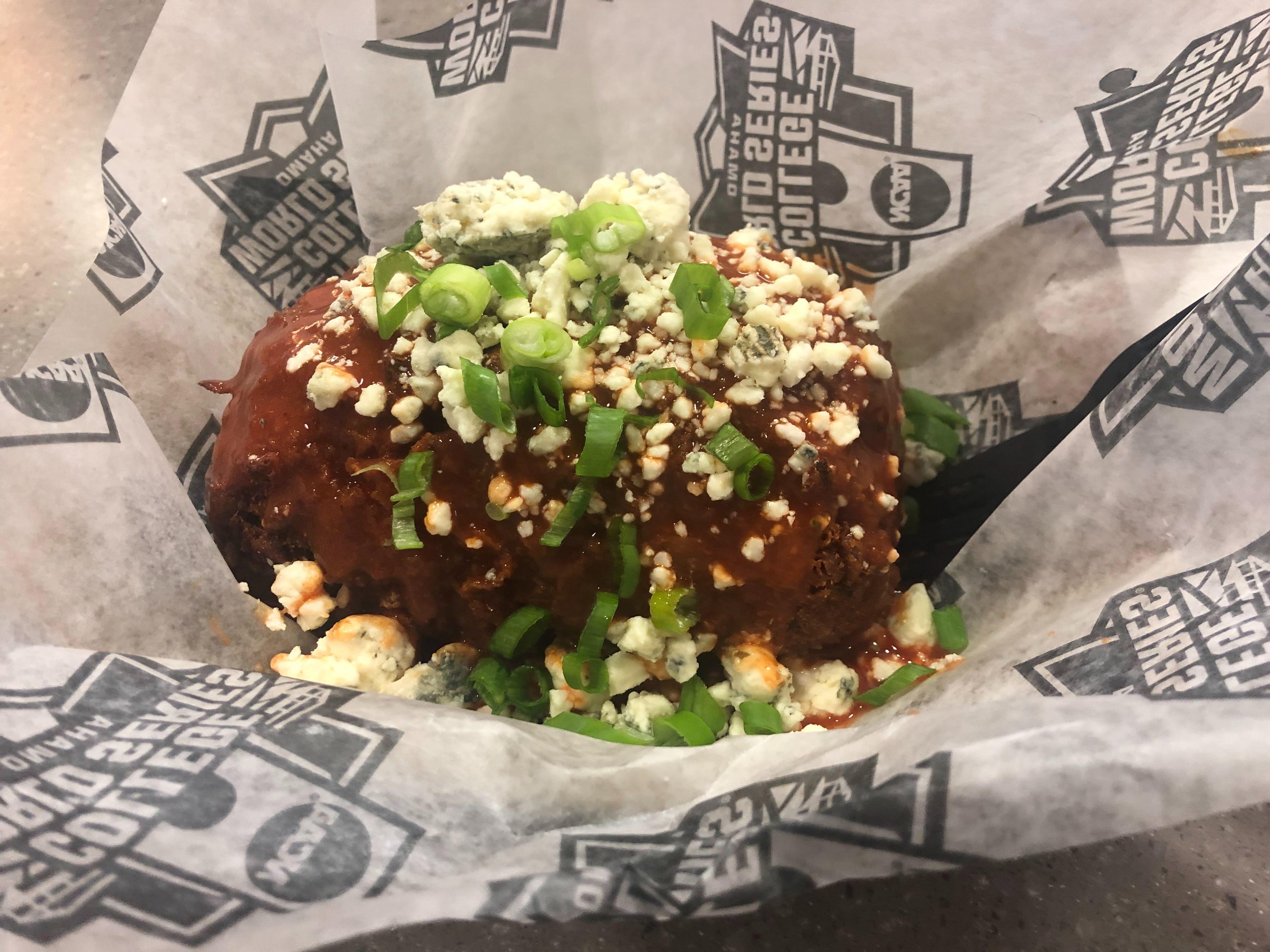 The buffalo and blue cheese Colossal Tot at TD Ameritrade Park.
