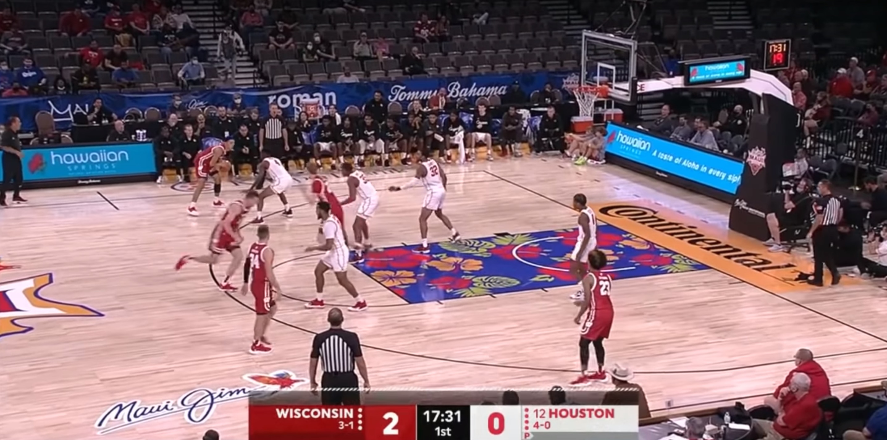 Wisconsin's Johnny Davis against Houston.