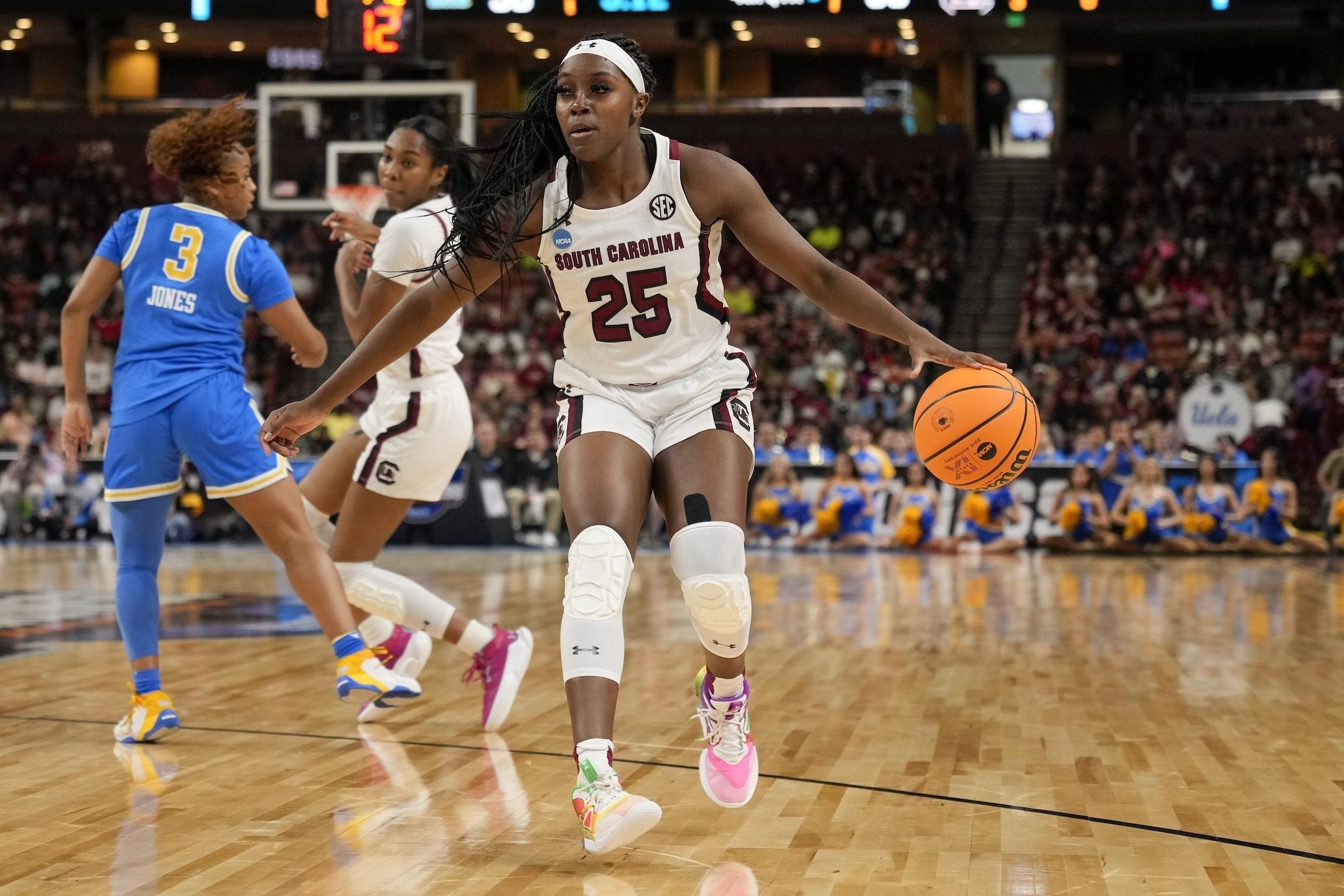 South Carolina's Raven Johnson and UCLA meet on Nov. 24th