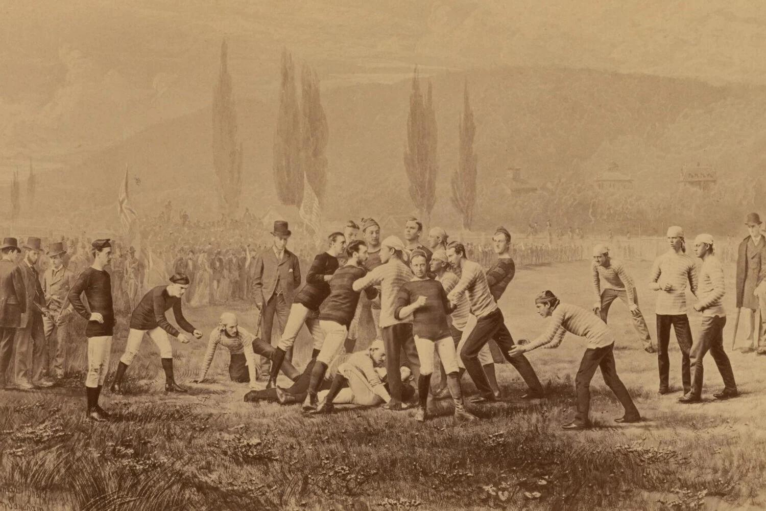 Harvard football at McGill 1874