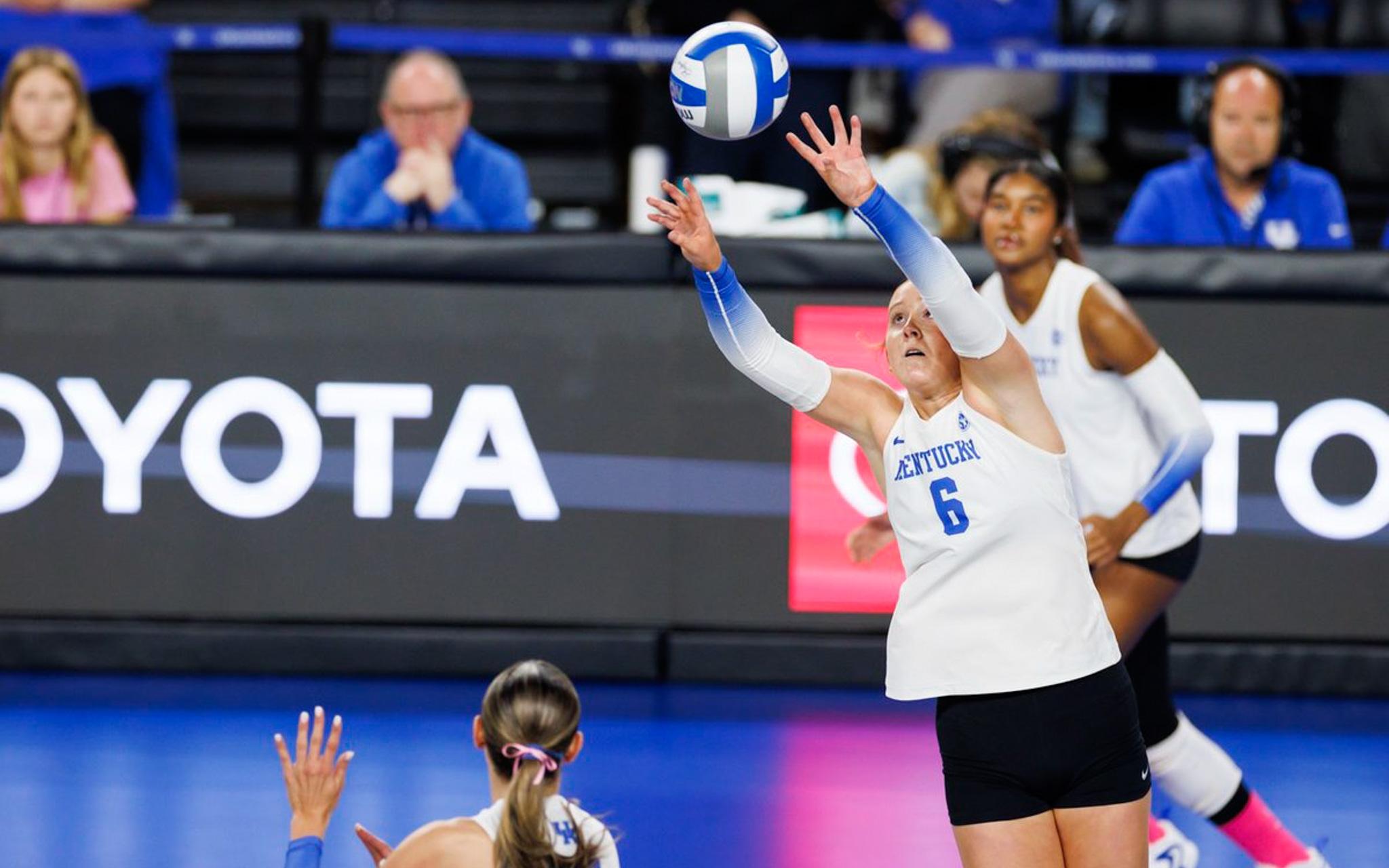 Kassie O'Brien is the setter for Kentucky